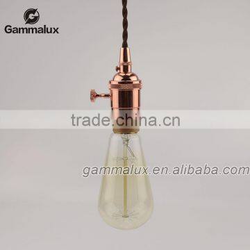 High Quality E26 Brass Lamp Holder,Vintage Lamp Holder with Edison Bulb,Pendant Lamp Cord Set