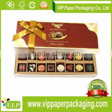 HIGH QUALITY CUSTOM PAPER GIFT CHOCOLATE BOX FOR EMPTY PACKAGE