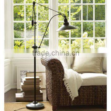 117-6 Designed with a pulley system patterned after vintage industrial equipment PULLEY TASK FLOOR LAMP                        
                                                Quality Choice