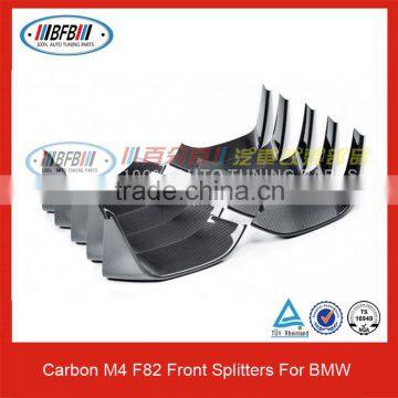 For BMW M Series F82 M4 Carbon Fiber Apron Auto Front Bumper Splitters photo-2