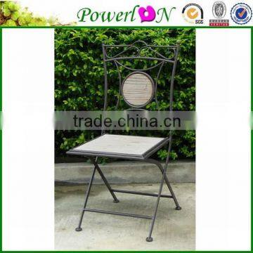 Competive Price Antique Metal Cheap Folding Square Garden Chair For Patio Park Home