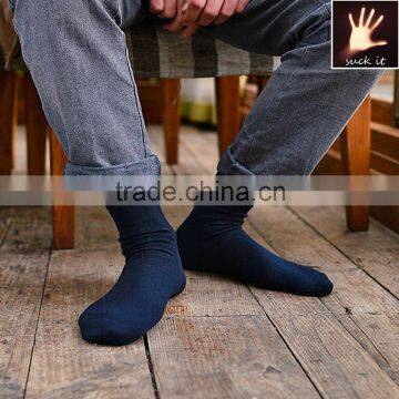 autumn and winter men cotton business socks pure color