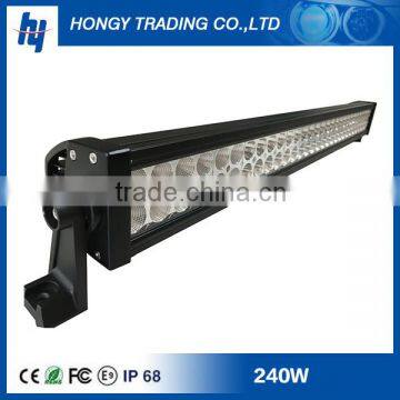 Factory wholesale price! 42 inch 240w single row high power led spot flood light bar