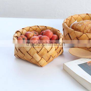 Wood Chip Weaving Fruit Containing Basket photo-2