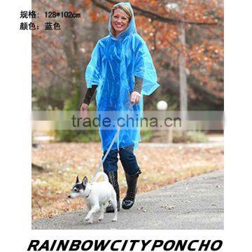 blue cape raincoat