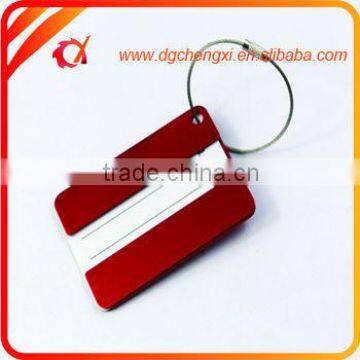 Customized Aluminum Luggage Tag With Inserted And Swivel Hook