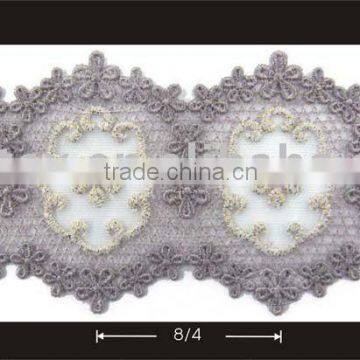 Lurex embroidery lace