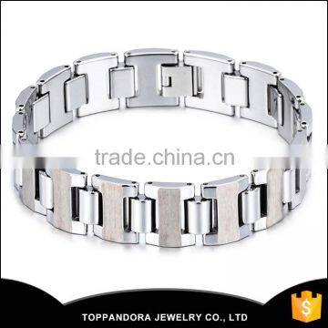 Wholesale Fashion Men Lacquer 316L Stainless Steel Mesh Bracelet