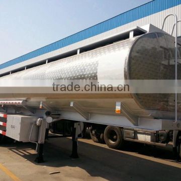 SASO 42M3 fuel tanker trailer high quality stainless Fuel tank trailers 42000 liters oil tank trailer