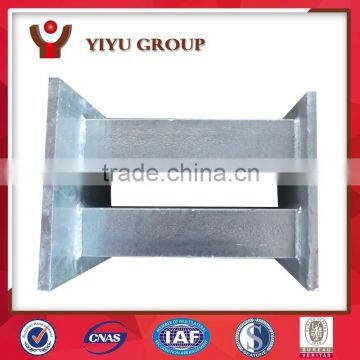 Custom manufacturing of galvanized steel parts metal work