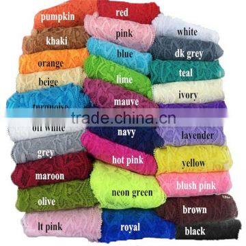 Hot-selling 8cm Width Lace Elastic Hair Bands -stretchy Elastic Trim -decorative Lace Trim photo-2