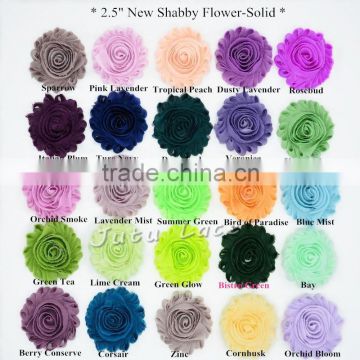 Total 108 SOLID COLORS beautiful wholesale rosettes flower- fabric flowers for wedding dresses decoration