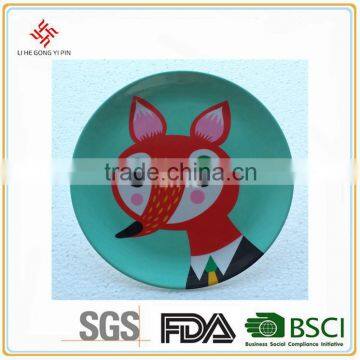 Promotional Round Halloween Printing Custom Dishes Cheap Melamine Plate