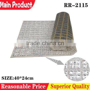 Wholesale shoes crystal rhinestone mesh roll decoration accessory