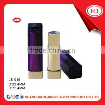 Empty square shape customized color lipstick tube container