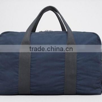 Cotton sport gym duffel bag with polyester lining