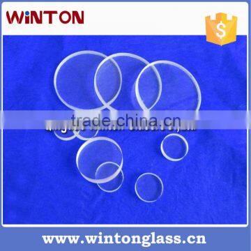 high purity thick wall clear quartz lense