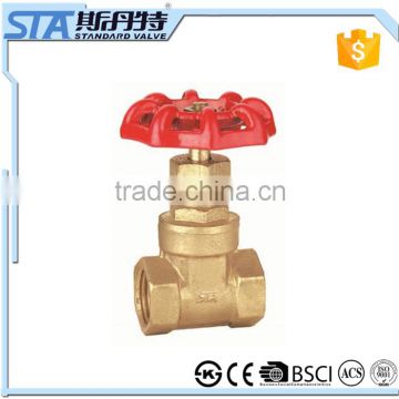 ART.4012 NPT BSP F/F Thread ISO228 CW617N Copper Brass Forged Gate Valve with Casting Iron Handlewheel for water, oil, and gas