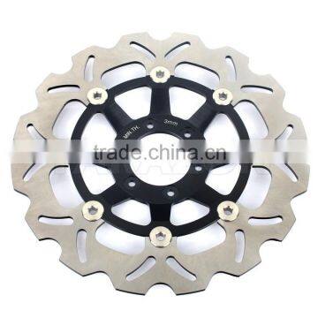 Street Bike Aluminum Alloy Motorcycle Wave Floating Brake Disc Rotor photo-2
