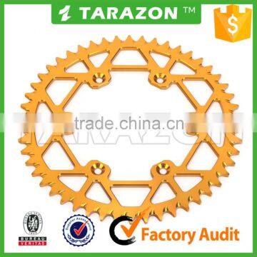 Motorcycle rear aluminum chain sprockets for RMZ250 dirt bike