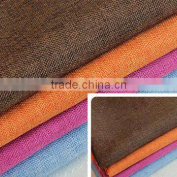 100% Polyester Faux Linen Chinese Upholstery Fabric For Home