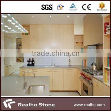 hot 2015 polished mocha color quartz stone kitchen tops