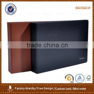 PU cover document file folder&A4 leather folder&file folder with ring binder