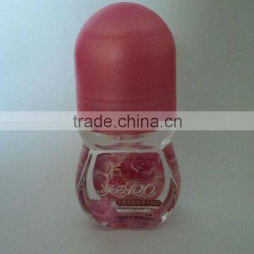 deodorant roll-on packing bottle with colorful cap