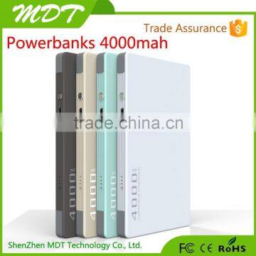 New products 2015 innovative product 4000mah portable power bank