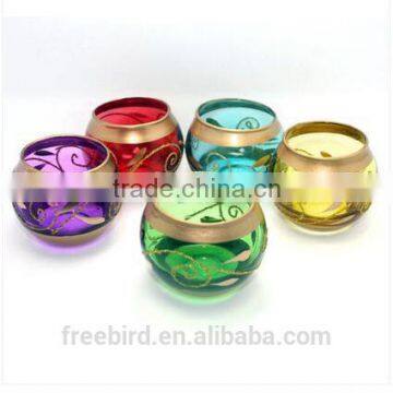 Glass Crystal Wedding Tealight Votive Candle Holders Handmade