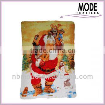 christmas design printed polar fleece blanket