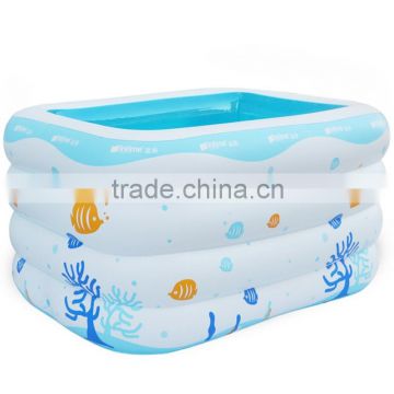 colorful large baby inflatable square swimming pool