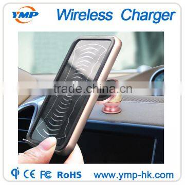 New product qi standard mobile phone car wireless charger stand