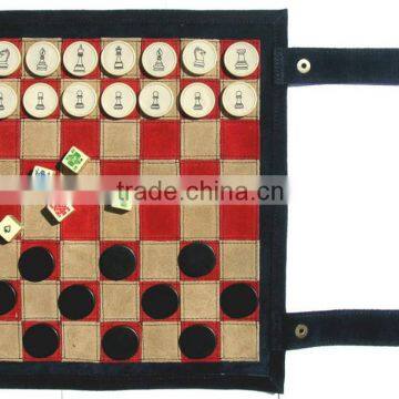 China supplier hot new products for 2015 leather chess board