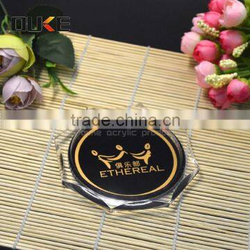 new design high quality clear acrylic coaster