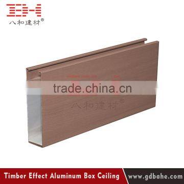 China supplier metal ceiling wooden grain aluminum ceiling profile