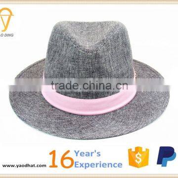 new cheap fashion wholesale striped white panama polyester custom party hot straw hat