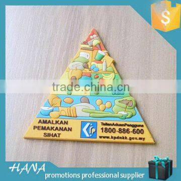 New hot selling rubber 3d pvc fridge magnet