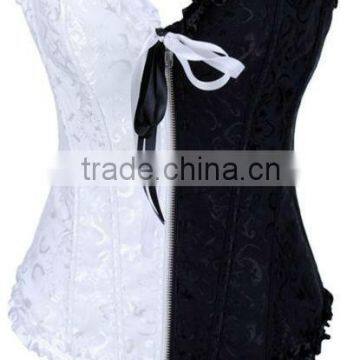 Good looking cheap hot women sex black and white corsets and bustiers