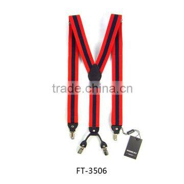 Fashion Unisex Metal Clip End Y-back Elastic Suspender