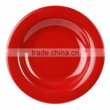 Fine porcelain Color glazed porttery dinner plates and dishes ceramic plates bulk porcelain plates serving dishes