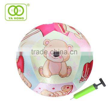 16 Inch Inflatable Fabric Covered Beach Ball for Whole photo-5