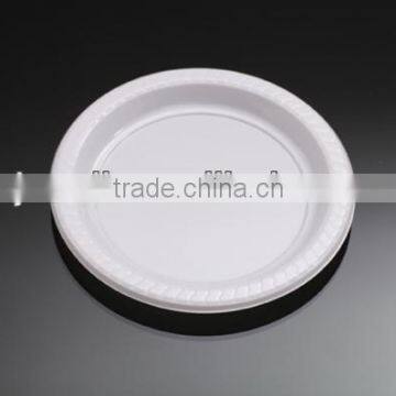 7 inch ps disposable plastic plates, white plastic plates, party plates,food plates, round plates