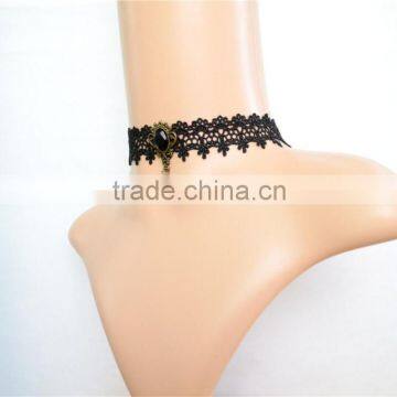 Gothic Punk Necklace False Collar AccessoriesJewelry, Black Lace Vampire Sexy Costume Jewelry Necklace photo-3
