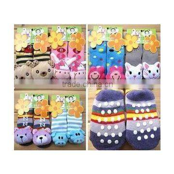 Outlet baby socks, newborn baby socks, cute anti-slip baby sock, animal toddler sock