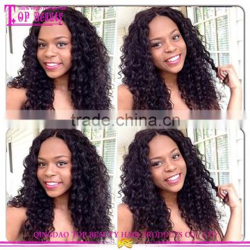 High-end natural hairline full lace wig wholesale cheap natural scalp wig qingdao hot sale brazilian kinky curly full lace wig