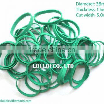 High Quality Green UV Wide Latex Rubber Band Factory Cheap Price - Wide Durable Industrial Rubber Bands