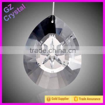 Teardrop Crystal Glass Pendant For Chandelier