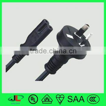 12V 3A power supply flat SAA 2 pin plug to C7 power cord