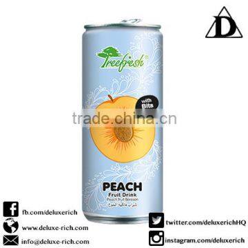 Peach Fruit Juice Drink With Bits